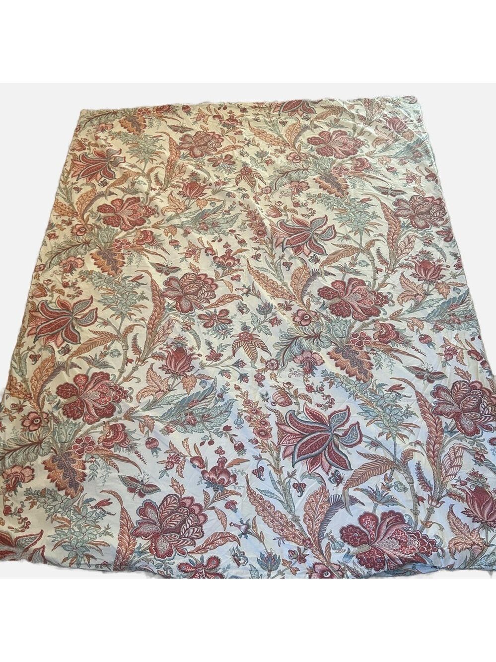 Pottery Barn Deidre Palampore Floral Duvet Cover Twin Cotton Cottage Core